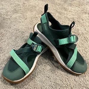 Chaco Blue/Green Closed-Toed Sandals